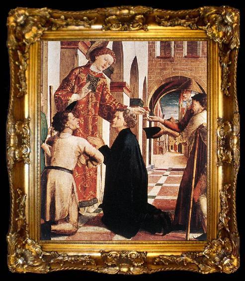 framed  PACHER, Michael St Lawrence Distributing the Alms ag, ta009-2